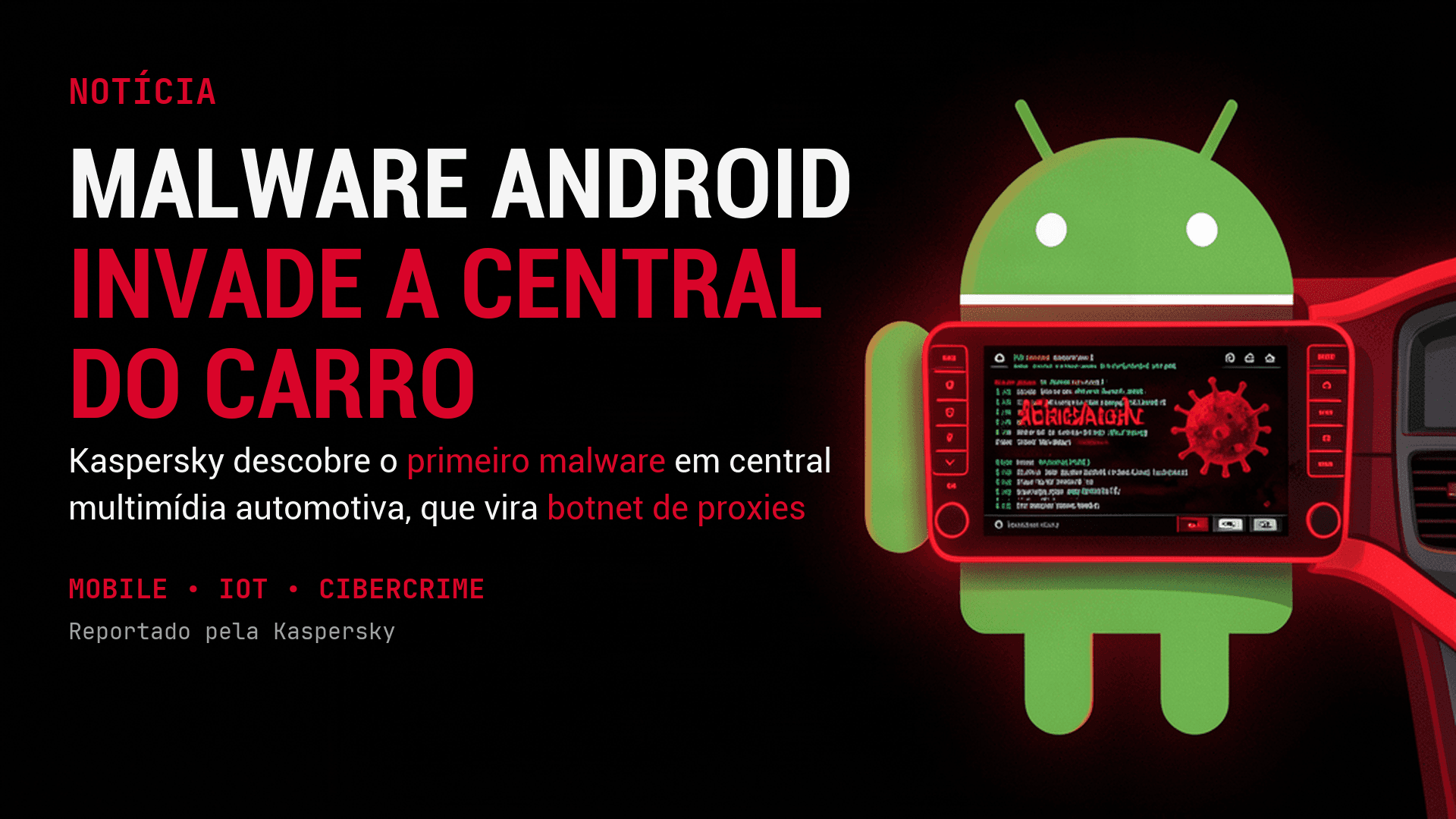Malware invade a central multimídia do carro para montar botnet de proxies