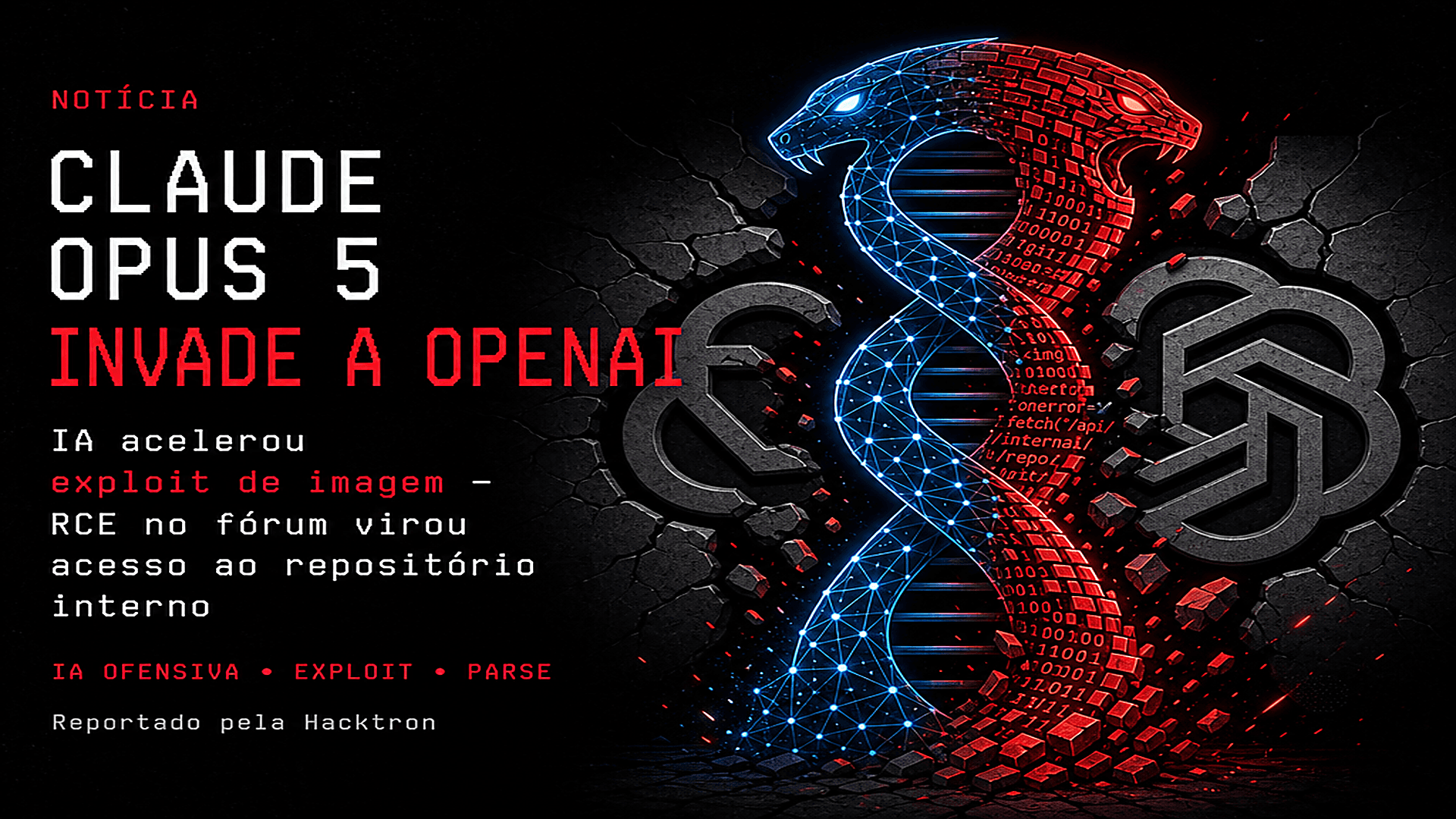 Pesquisadores usam Claude Opus 5 para hackear o fórum da OpenAI, tomar contas de ChatGPT/Codex e alcançar o repositório interno