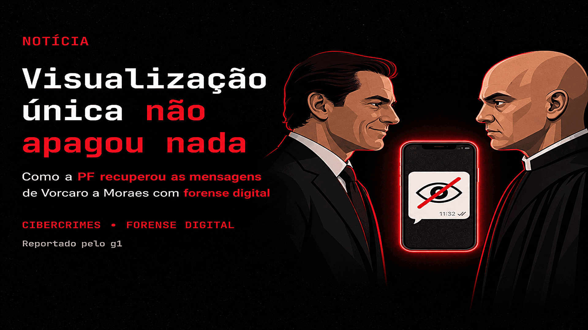 Visualização única não apagou nada: como a PF recuperou as mensagens de Vorcaro a Moraes