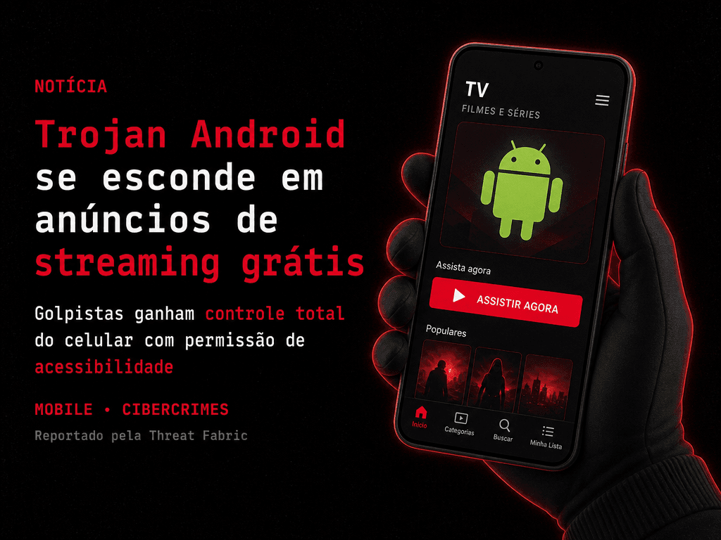 Trojan Android StreamRAT se esconde em anúncios de streaming grátis e dá controle total do celular a golpistas