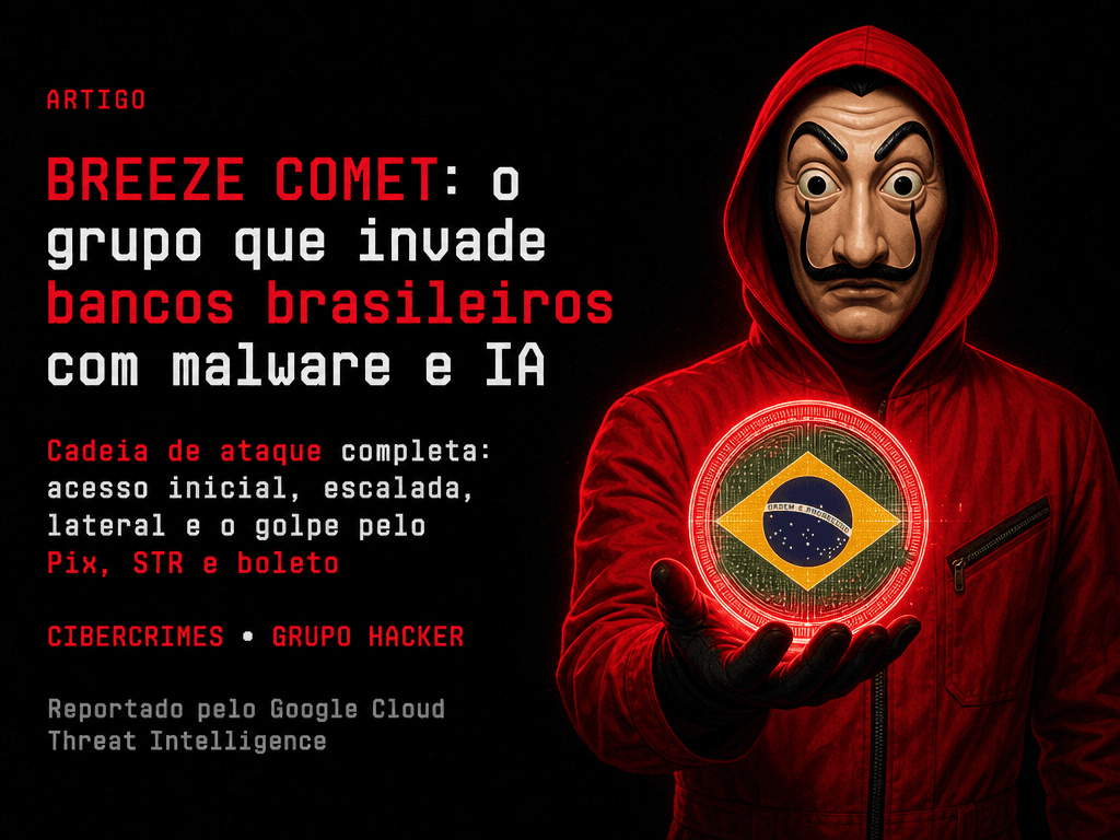 BREEZE COMET: análise técnica do grupo que invade bancos brasileiros com malware sob medida e IA